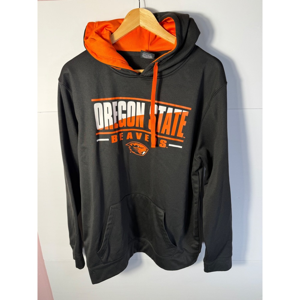 Colosseum Oregon State Beavers Mens XL Hoodie Black Orange NCAA Sweatshirt